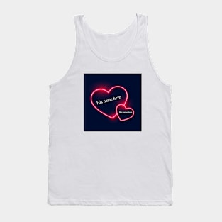 write name heart Tank Top